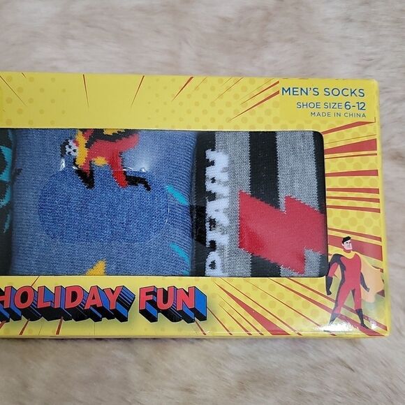 GOOD BOY MEN'S 3-PACK "CAPTAIN AWESOME" CREW SOCKS, NEW IN BOX! - Picture 3 of 6